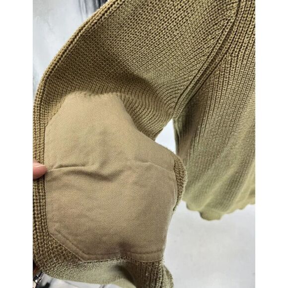 ORVIS Mens Military World War II Mechanic Commando Sweater Sz XL Elbow Patches - Picture 4 of 12